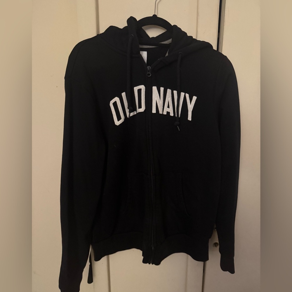 Old Navy Black Zip-Up Hoodie